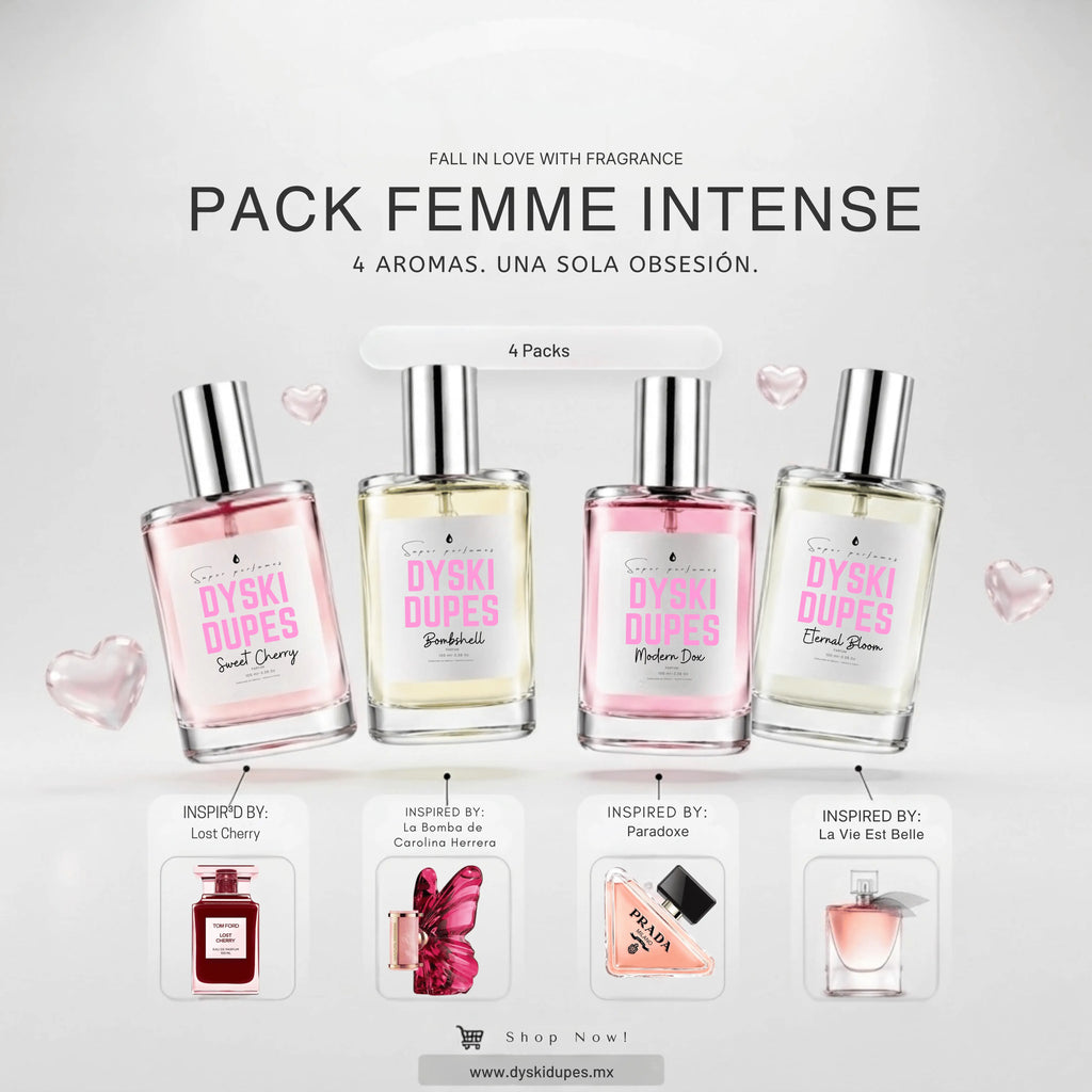 Pack Femme Intense — 4 Perfumes 100 ml.