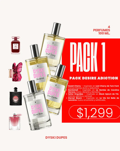 Pack Desire Adiction — 4 Perfumes 100 ml.